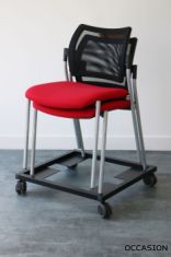 chariot roulant plateau chaise empilable