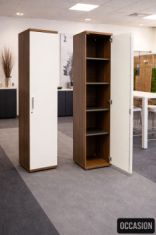 armoire haute 1 porte battante occasion blanche