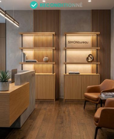 biblioth&egrave;que lumineuse occasion reconditionn&eacute; vitrine