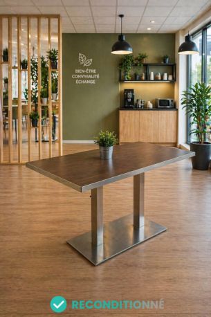 table reconditionn&eacute;e occasion caf&eacute;t&eacute;ria pas cher