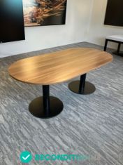 table réunion reconditionnée noyer 200 cm