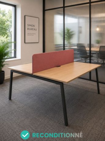 bench bureaux partag&eacute;s cloison occasion reconditionn&eacute;
