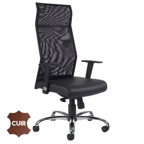 Fauteuil cuir résille pas cher