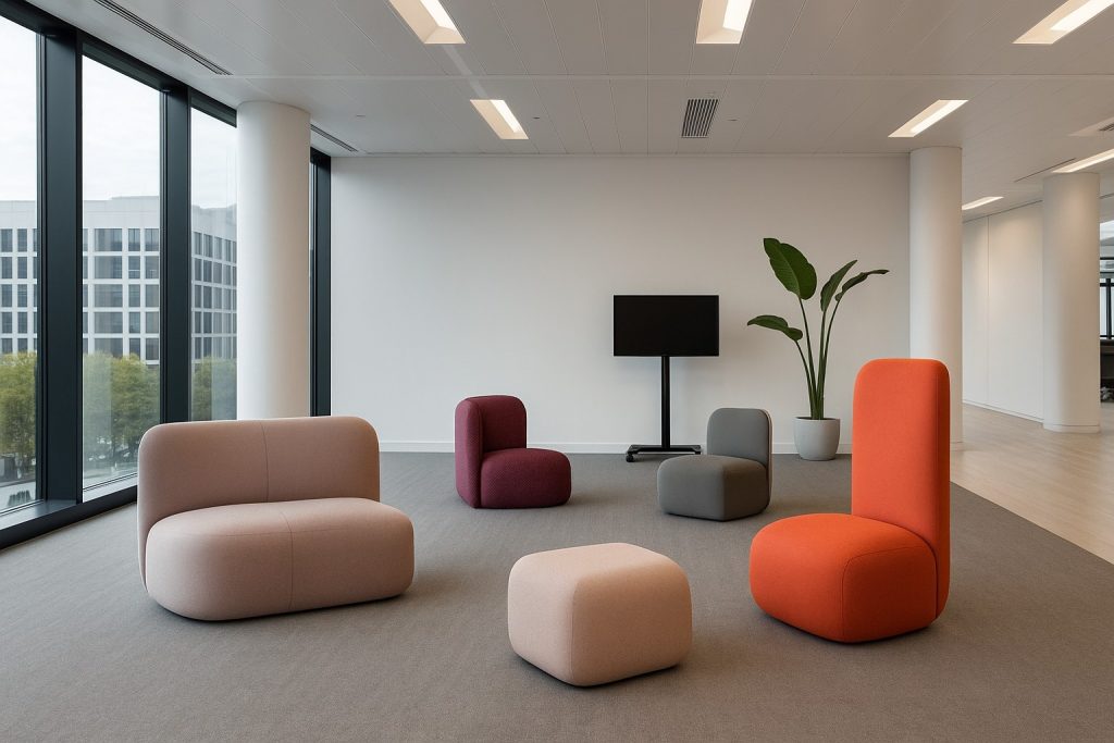 Fauteuils dans l'espace detente.